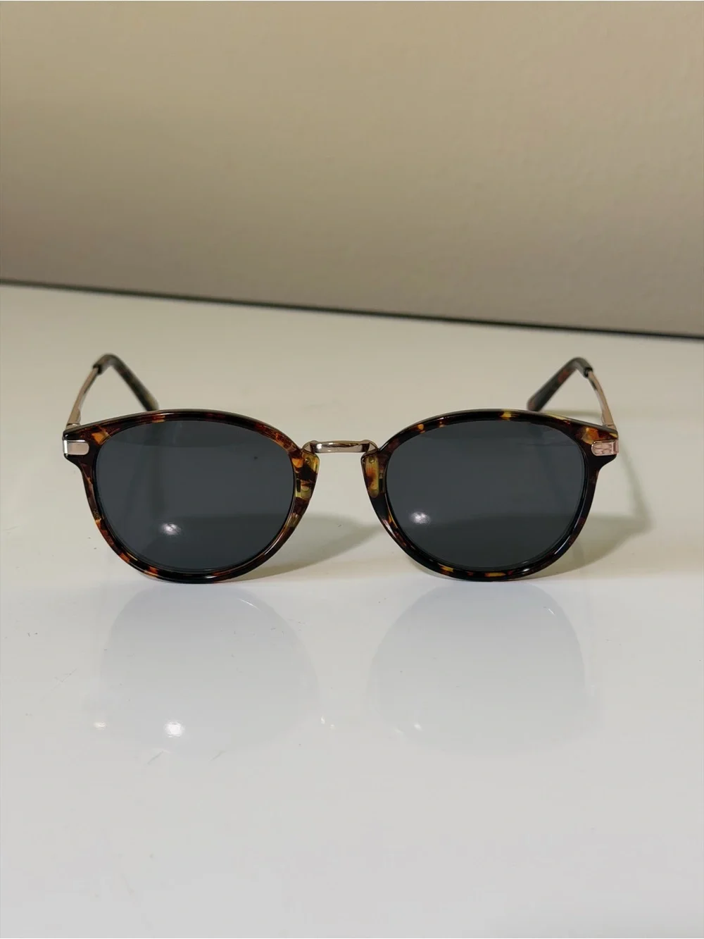 J. Crew Tortoiseshell Round Sunglasses